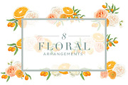 Mimosa Design Set | Oranges + Floral, an Illustration by Relish Designs (Thumbnail 4 of 6)