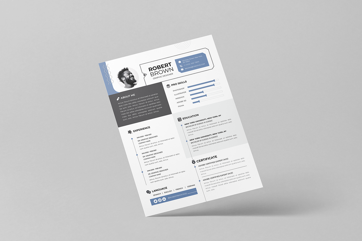 CV / Resume | Canva | Word | PS | Ai, a Resume Template by Template Zone (Photo 3 of 7)