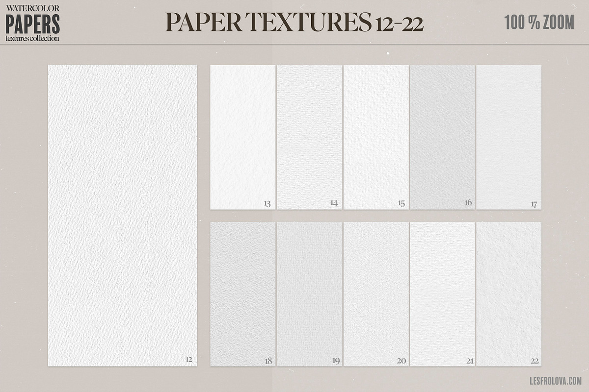 Watercolor Papers Collection, a Texture Graphic by Les Frolova (Photo 4 of 9)