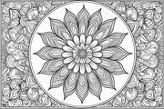 Intricate Mandala Coloring Pages Set, an Illustration by jahid234 (Thumbnail 6 of 7)