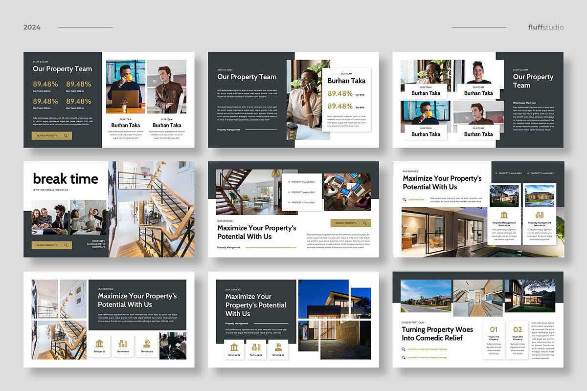 Property Business Google Slides, a Presentation Template by fluffstudio (Photo 3 of 4)