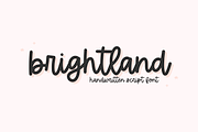 Brightland | Handwritten Script Font, a Script Font by KA Designs (Thumbnail 1 of 9)