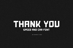 Blockno - Speed & Car Font