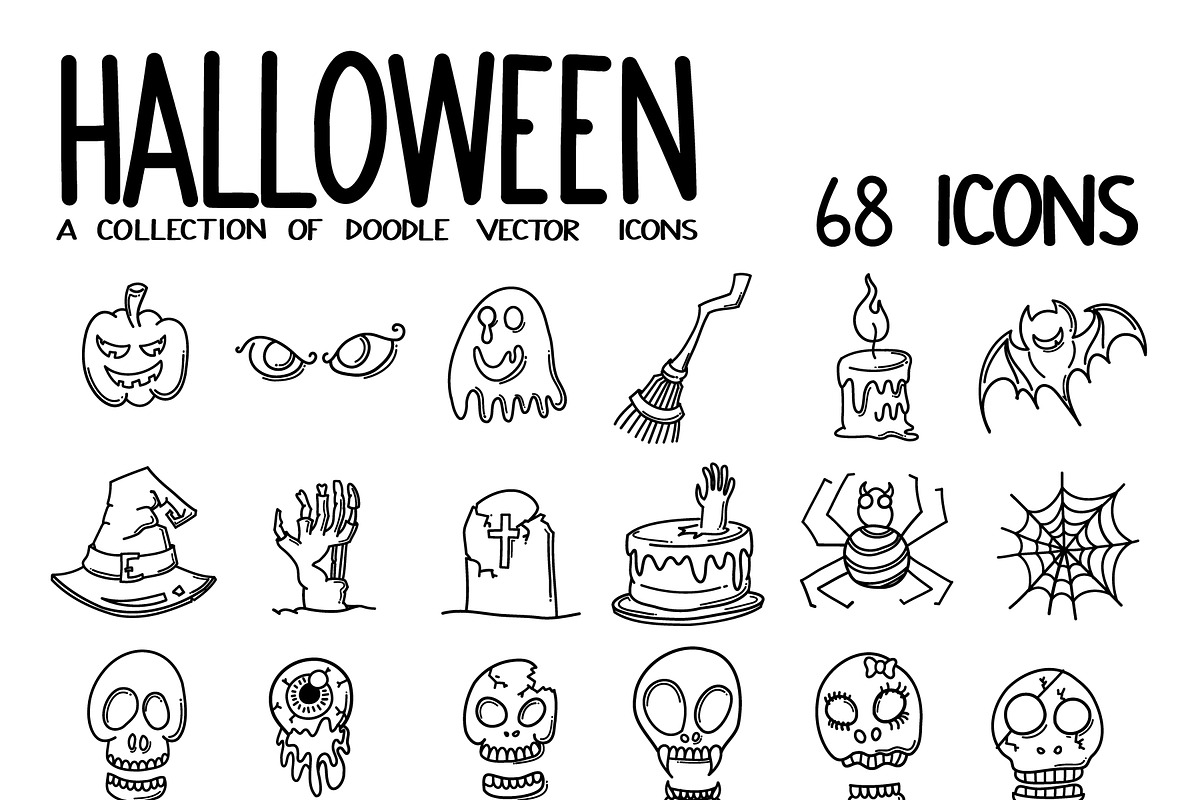 4300+ Hand-Drawn Doodle Icons Bundle, an Outline Icon by TKDoodle (Photo 19 of 36)