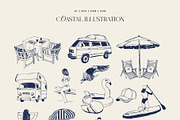 Coastal Life | Illustration Kit, an Object Illustration by KetteCreate (Thumbnail 8 of 13)