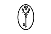 Vintage Key Frame SVG Bundle, an Illustration by Gaye Art (Thumbnail 6 of 31)
