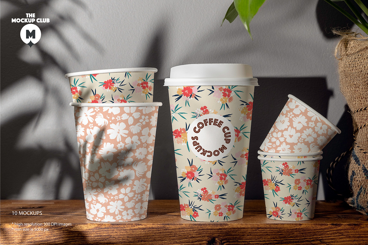 PAPER COFFEE CUP MOCKUP SET, a Cups & Container Mockup by MCKP*ME (Photo 1 of 16)