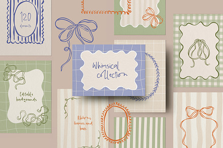 Whimsical Frames and Bows, an Object Graphic by DesignThatMatters
