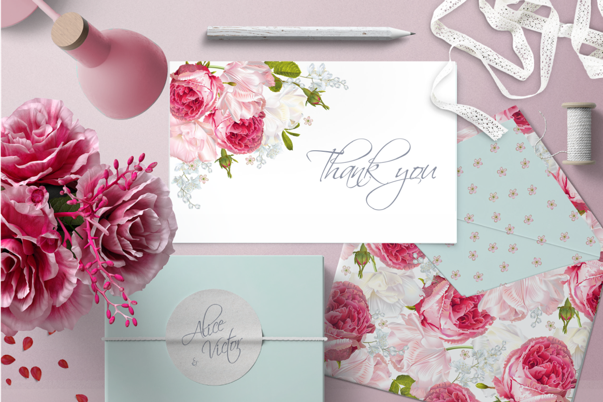 Rose Silk|Wedding invitations, an Invitation Template by Purple-Bird (Photo 9 of 9)