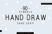Hand Draw sans serif, a Sans Serif Font by Vladimir Vihrev (Thumbnail 1 of 10)