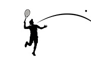 A dynamic Tennis Player Silhouettes, an Illustration by Amazin_art (Thumbnail 23 of 31)