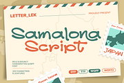 Samalona Handwritten Script Font, a Script Font by Font De Rico (Thumbnail 1 of 7)