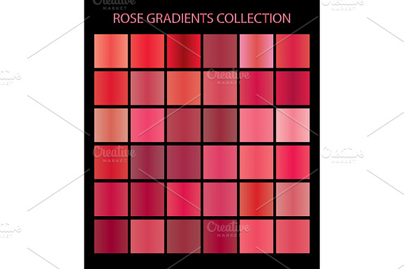 36 Vector Rose Color Gradients preview 3