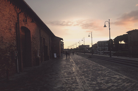 Sunset in Cervia