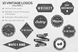 10 Vintage Logos Vol.1