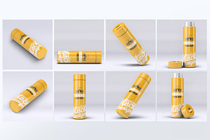 Steel Thermos Bottle Mock-Up, a Product Mockup by DesignRushMarket