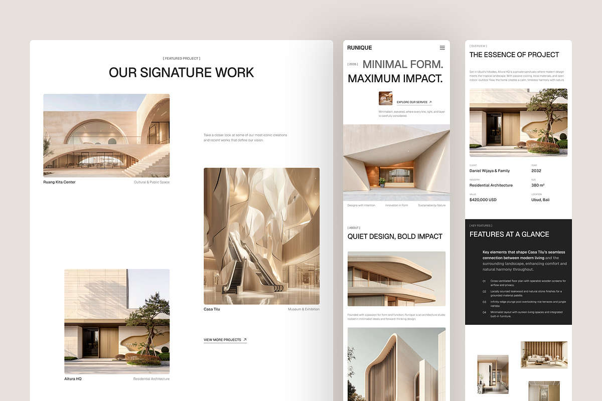 Architecture Firm Website UI Figma, an UI Kit Template by peterdraw (Photo 7 of 7)
