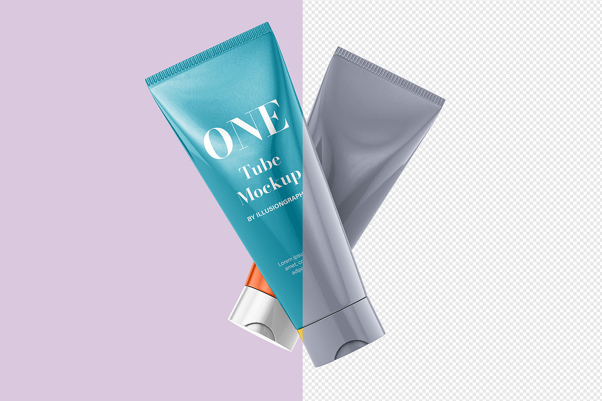 Skincare Tube Mockup 4 view 8 mockup, a Packaging Mockup by Illusiongraphic (Photo 11 of 20)