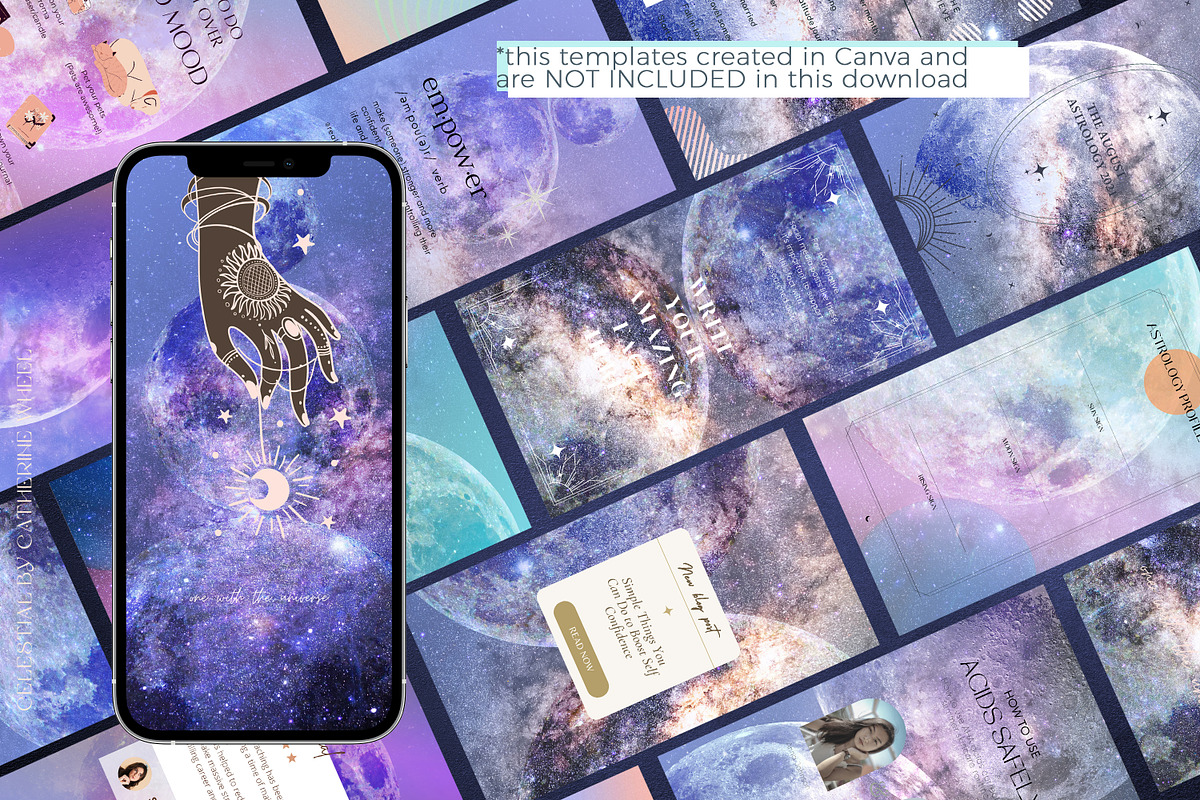 Celestial Magic Cosmic Backg, a Texture Graphic by Vintage Digital Textures (Photo 10 of 13)