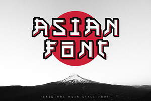 Asian font / japanese style.