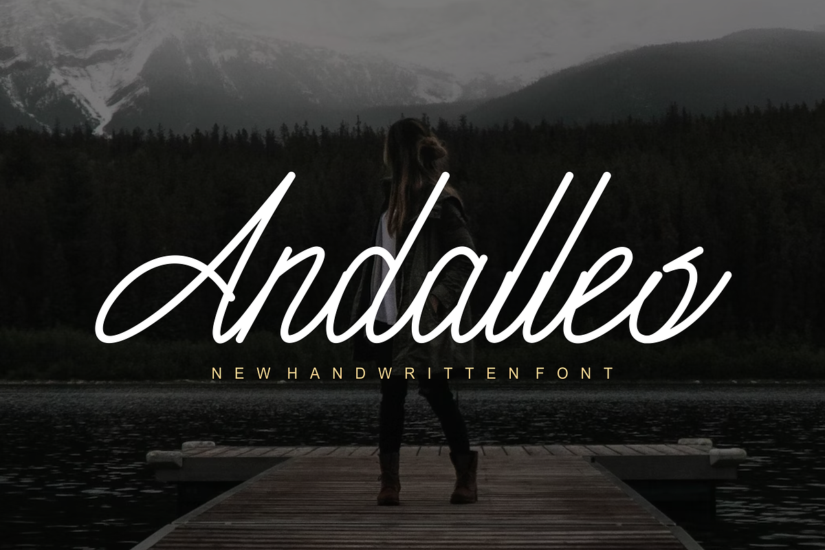 Andalles Font, a Handwritten Font by albert_kalingga (Photo 1 of 5)