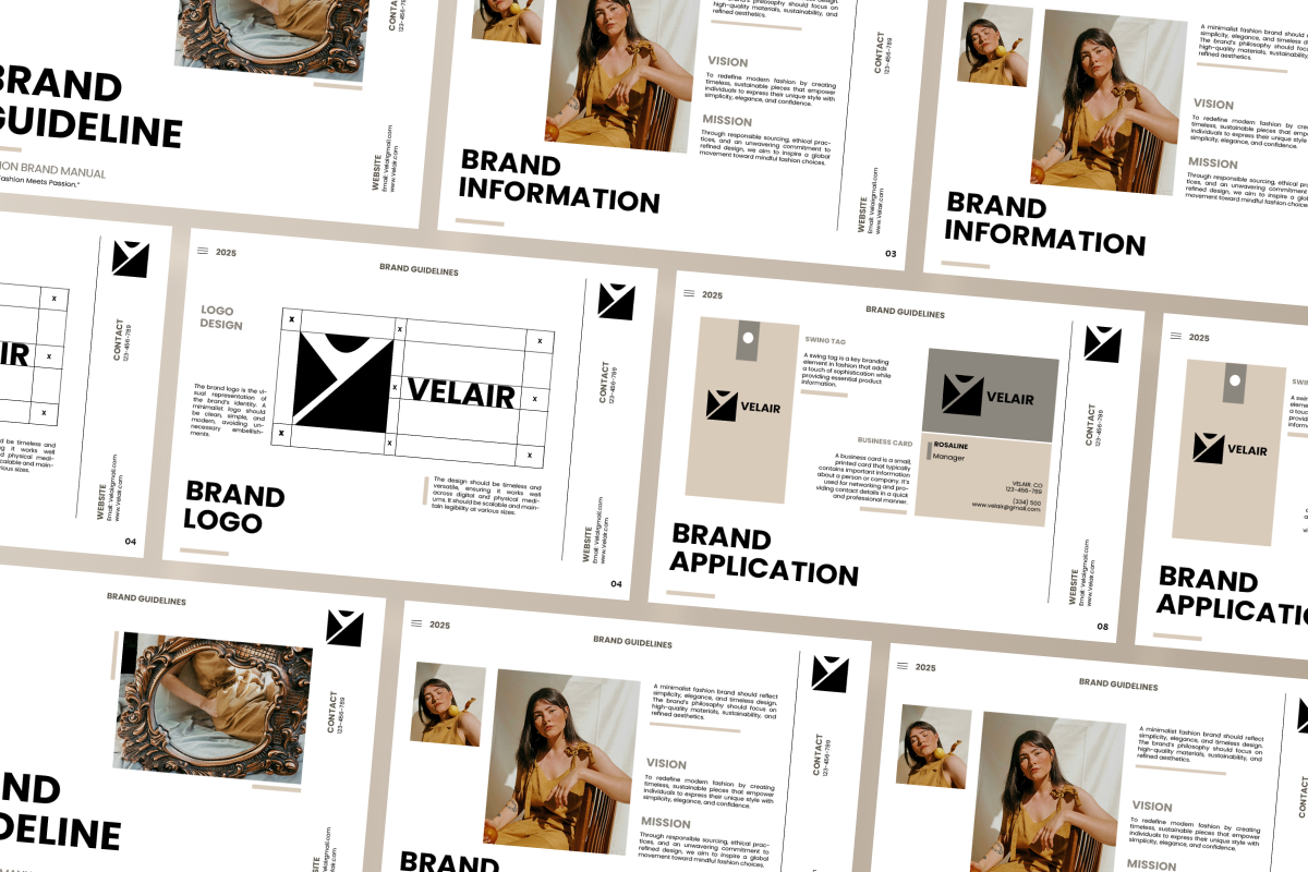 Elegant Fashion Branding Guideline, a Branding & Logo Template by twinstd (Photo 5 of 6)