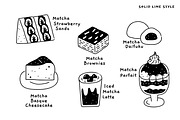 Matcha Lover: 20 Hand-drawn Cliparts, an Illustration by monkik (Thumbnail 7 of 7)