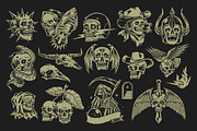 Skull Pack Volume 02, an Object Illustration by IronbirdCreative (Thumbnail 3 of 7)