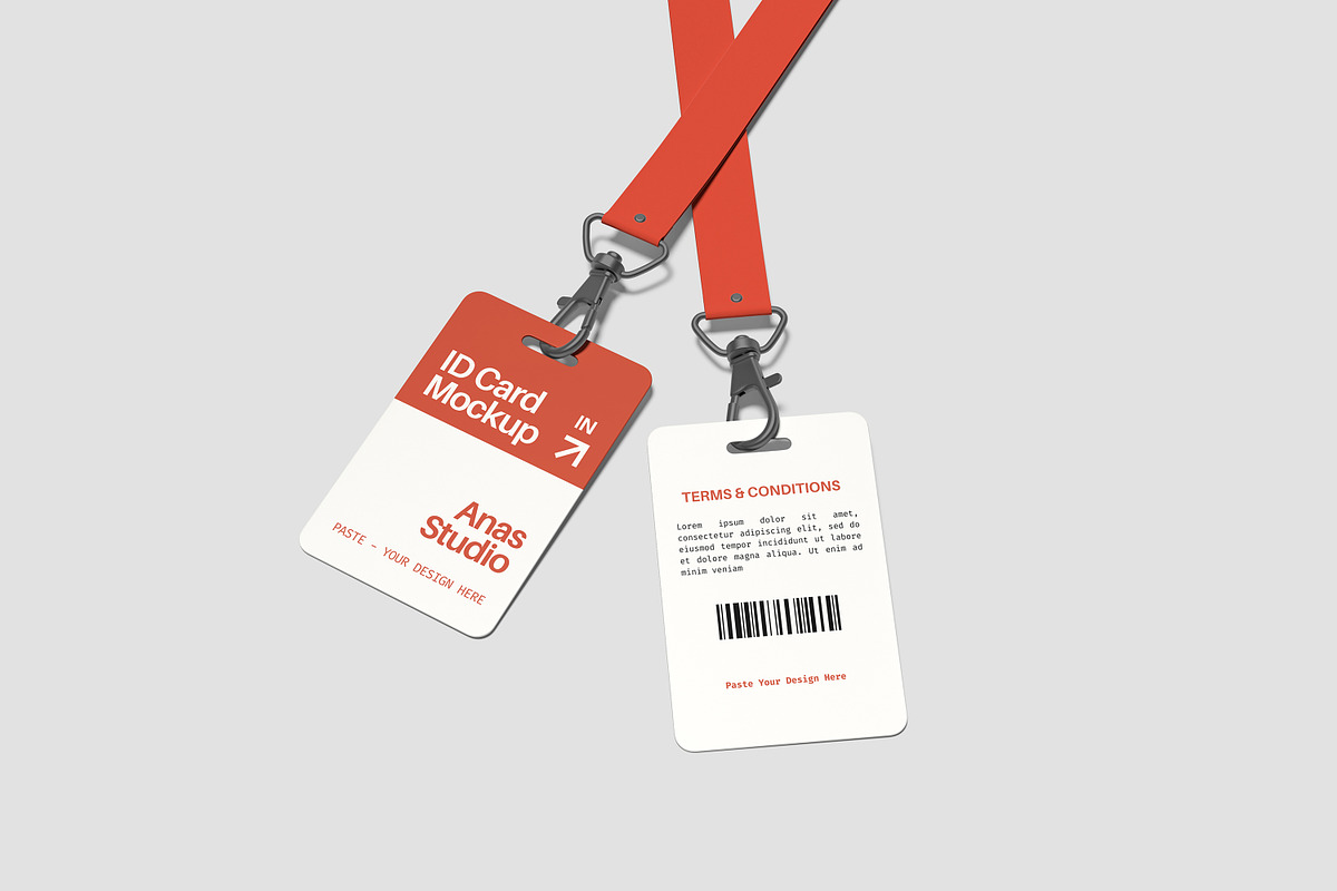 ID Card Mockup, an Advertising Mockup by AnasStudio (Photo 4 of 5)