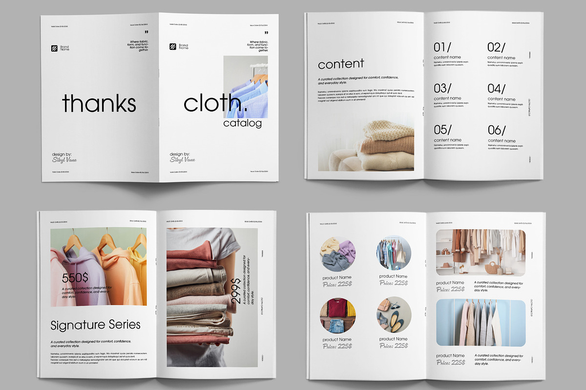 Clothing Catalog Design Layout, a Brochure Template by ContestDesign (Photo 2 of 3)