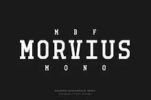 MBF Morvius Mono - modern serif font