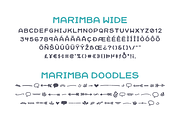 Marimba Font Duo, a Sans Serif Font by Denise Chandler (Thumbnail 7 of 7)