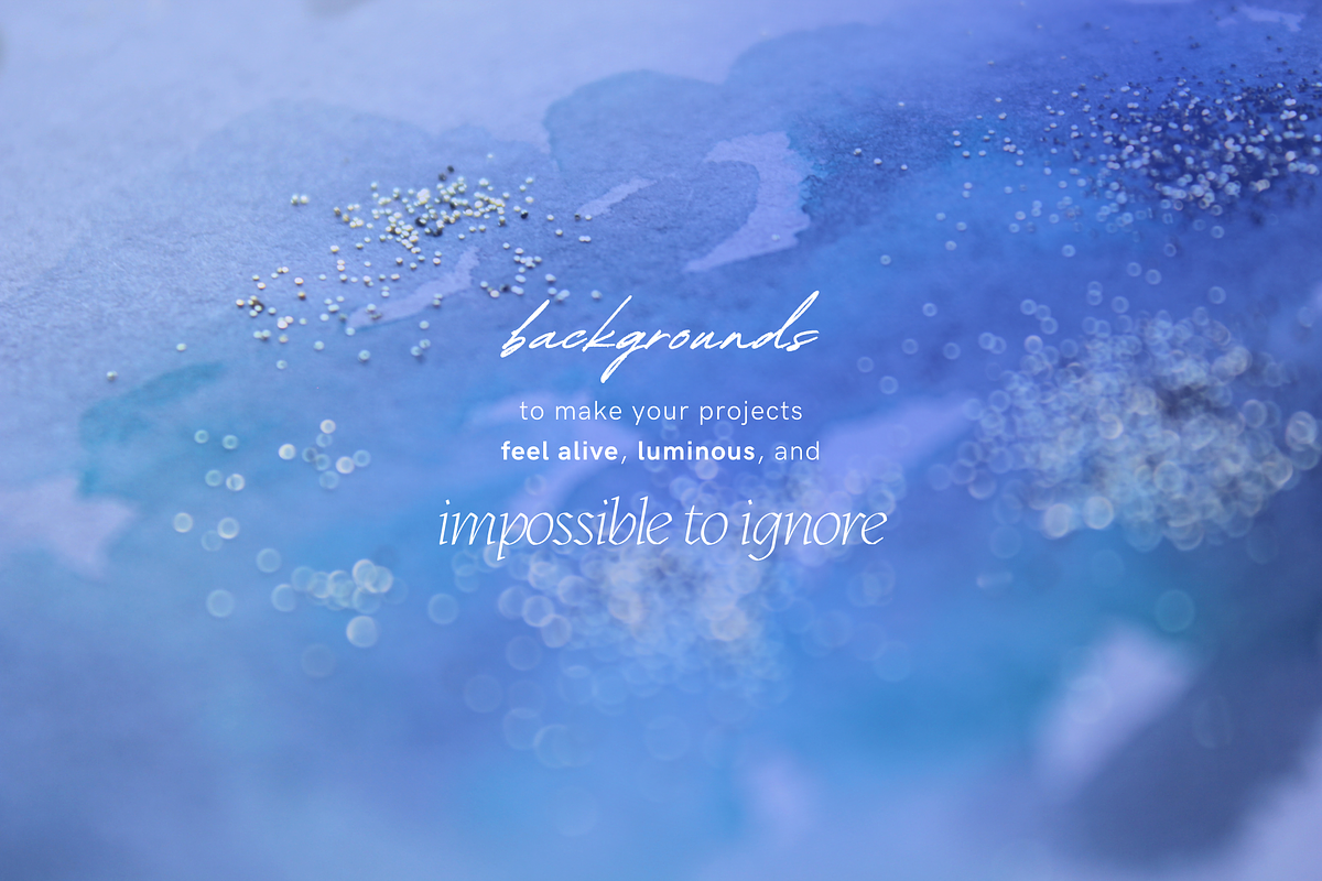 Soft Glitter Watercolor Backgrounds, a Background Graphic by eclosque (Photo 5 of 28)