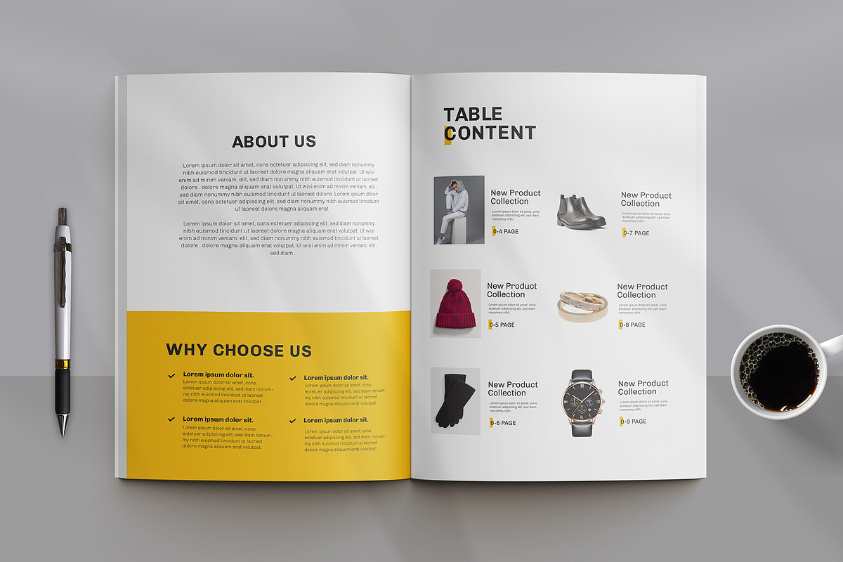 Product Catalog Template Design
