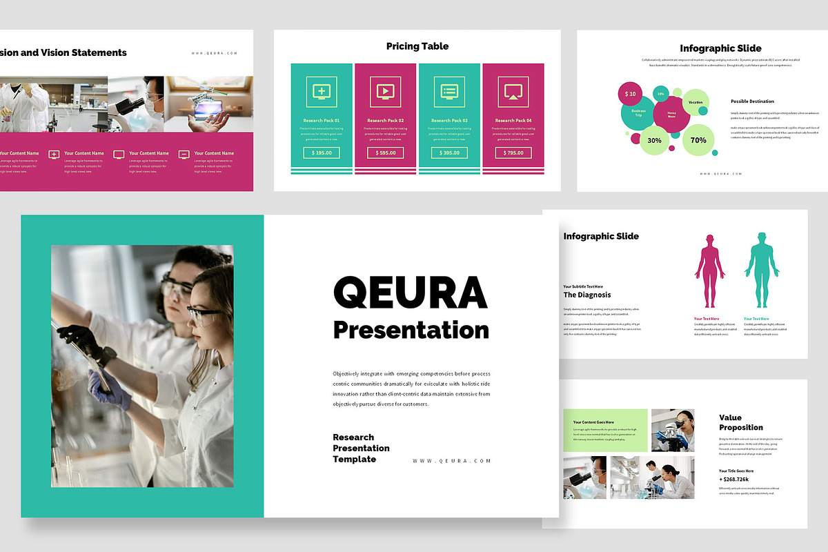 Qeura : Research Google Slides, a Presentation Template by Punkl Camp (Photo 1 of 9)