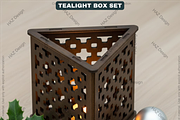 Tealight Holder, Xmas Table Centerpi, a Graphic by AtacanDigital (Thumbnail 3 of 10)