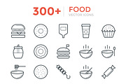 300+ Food Vector Icons, an Outline Icon by Vectors Market (Thumbnail 1 of 5)