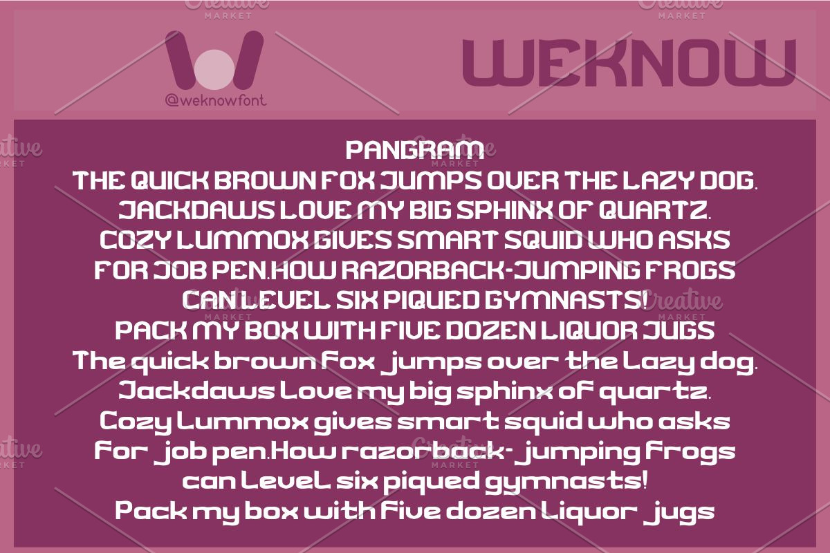 Core Thought font, a Font by weknow (Photo 6 of 8)