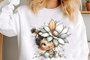 Whimsical Pastel Spring Fairies Clip, an Illustration by designcity5 (Thumbnail 4 of 5)