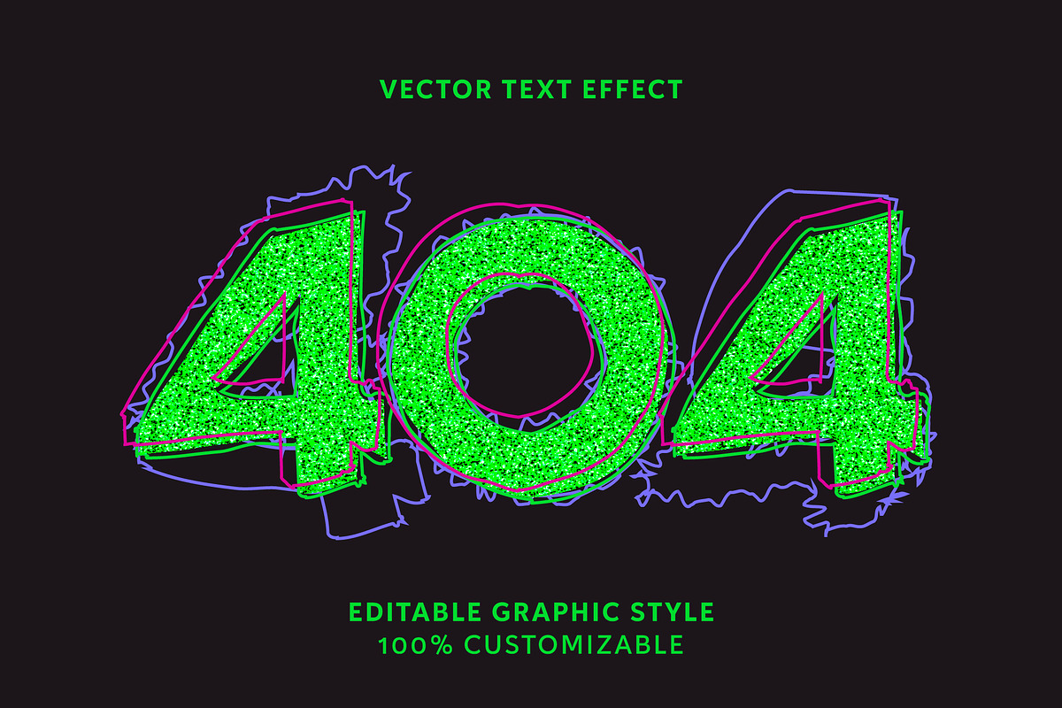 Glitch Distortion Text Effect preview 3