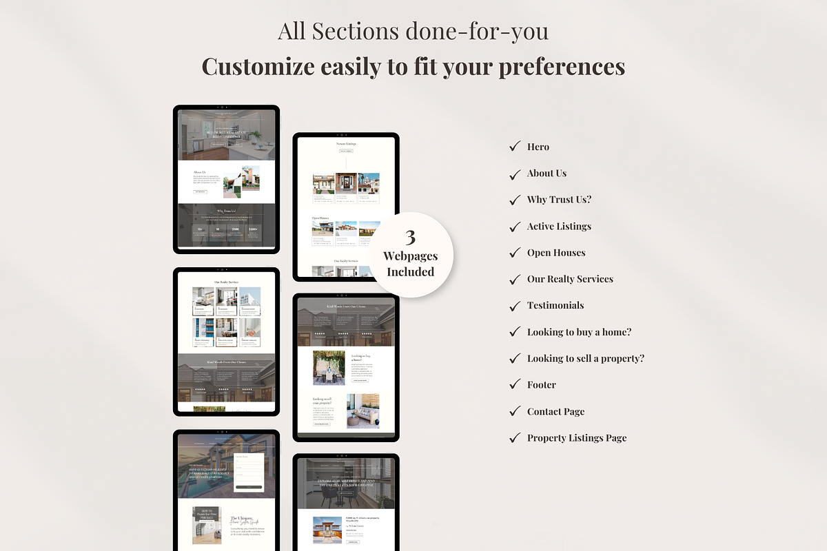 Real Estate Canva Website Template, a Landing Page Template by GlamWebDesigns (Photo 6 of 8)