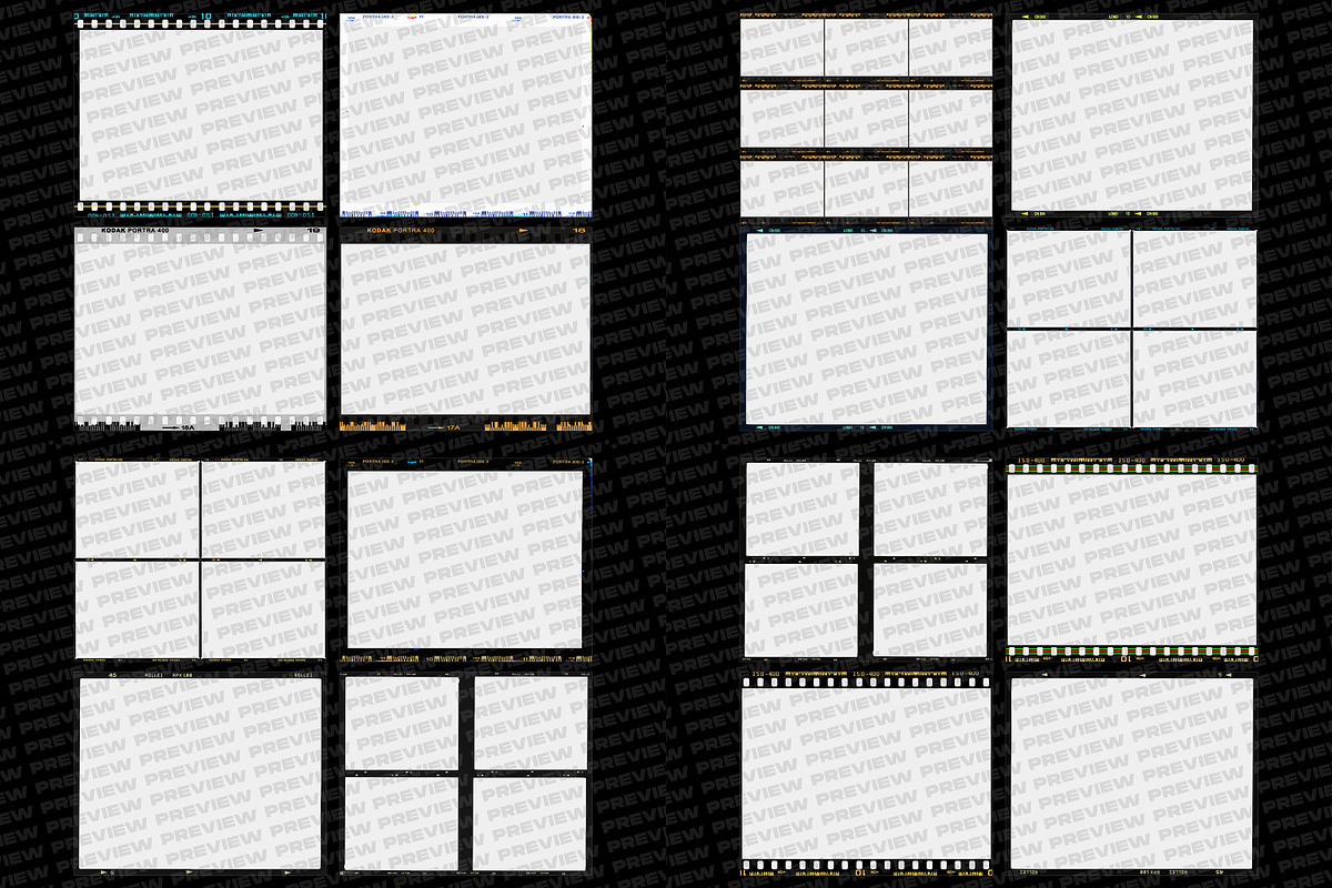 Film Borders & Frames Mega Bundle, a Texture Graphic by dbdslondon (Photo 7 of 9)