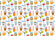 Beverages Seamless Patterns, a Pattern Graphic by Oleg Tokarev Art (Thumbnail 2 of 3)