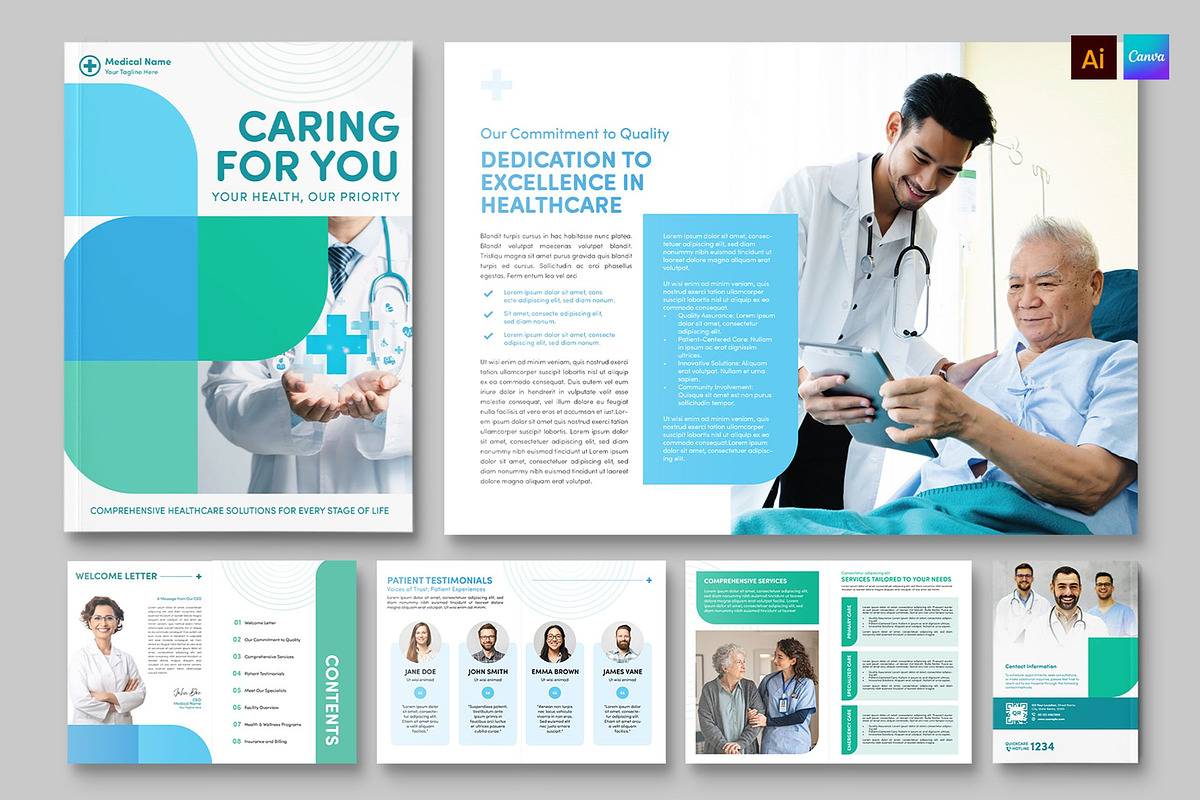 Medical Brochure Template, a Brochure Template by BrandPacks (Photo 1 of 5)