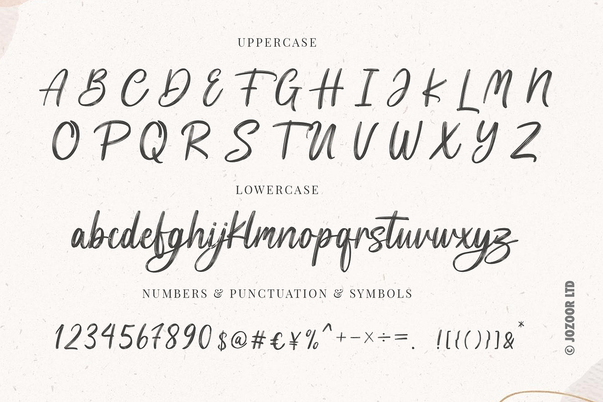 Luca Noah - Brush Heart Script Font, a Script Font by Jozoor (Photo 5 of 6)