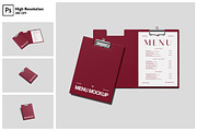 Restaurant Menu Mockup, a Books & Magazine Mockup by Gatamotion (Thumbnail 1 of 5)