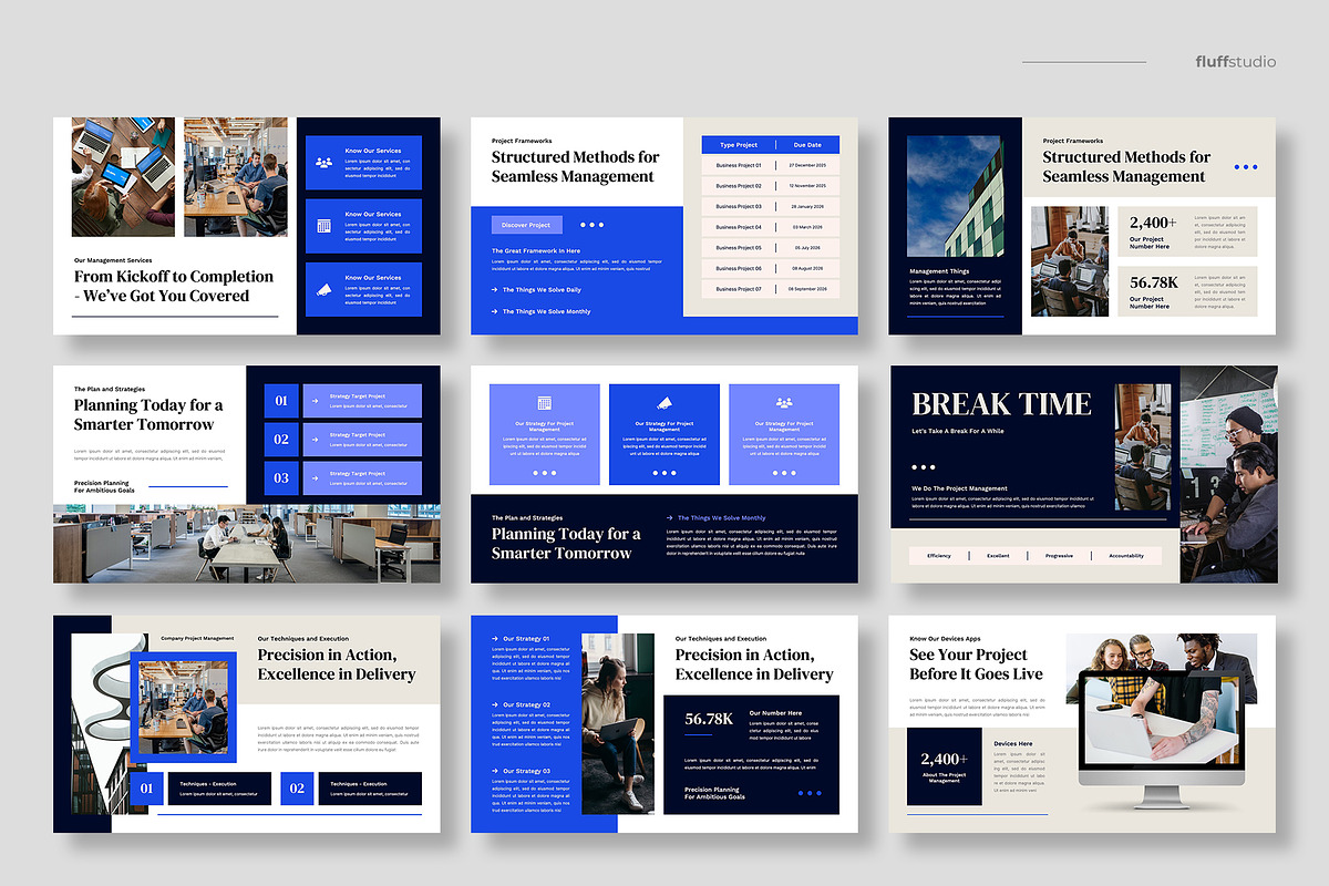 Project Management Powerpoint, a Presentation Template by fluffstudio (Photo 3 of 4)
