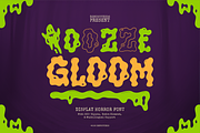 Ooze Gloom | Display Horror Font, a Handwritten Font by Denustudios (Thumbnail 1 of 12)