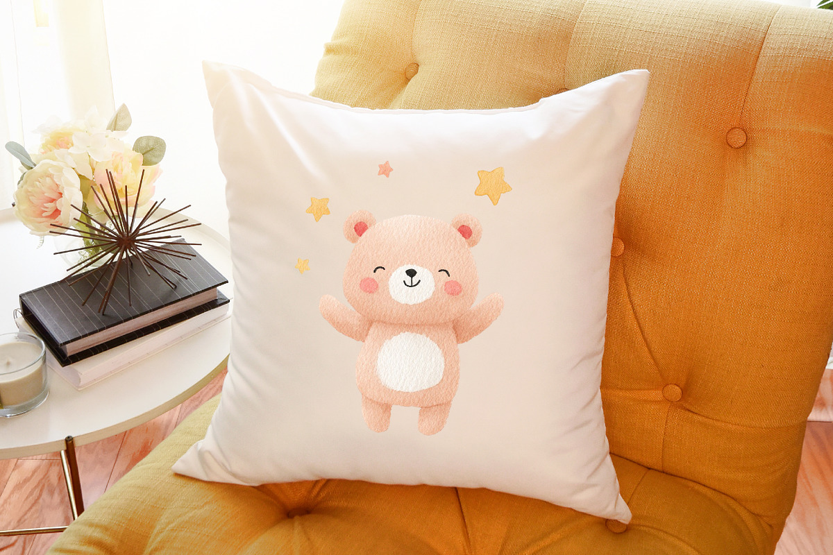 New Year Teddy Bear Clipart, an Illustration by Sublimation Artist (Photo 6 of 6)