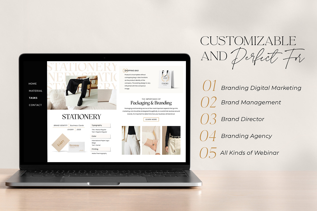SALE Branding Workbook Creator CANVA, a Magazine Template by Eviory (Photo 5 of 43)